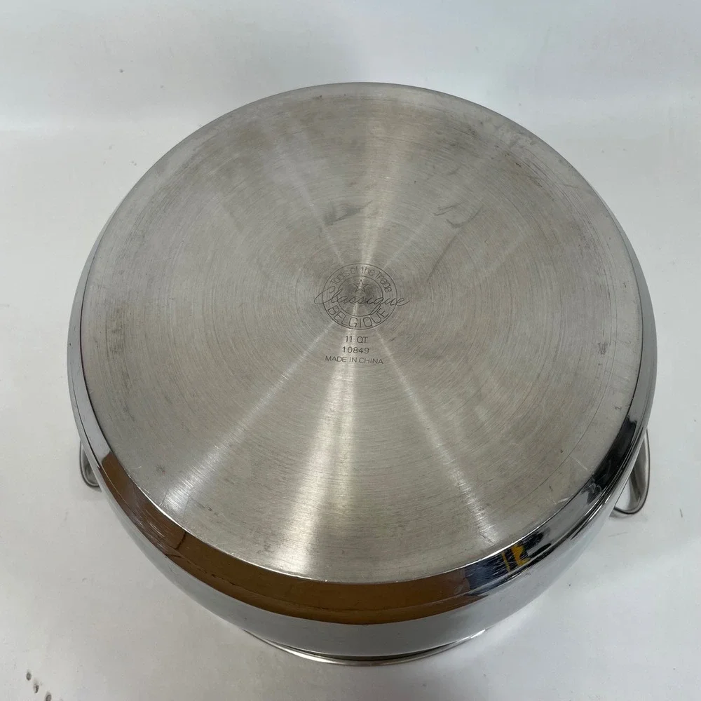 Tools of the Trade Belgique Classique 11 QT Stainless Steel Stock Pot Dome Lid